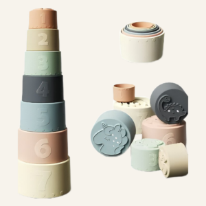 Gobelets empilables en silicone